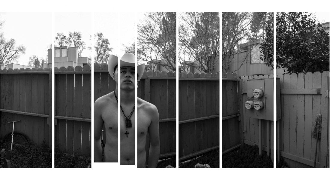 stare of a suburban cowboy