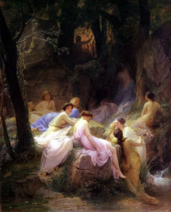 Ninfas escuchando a Orfeo, de Alexandre Cabanel.